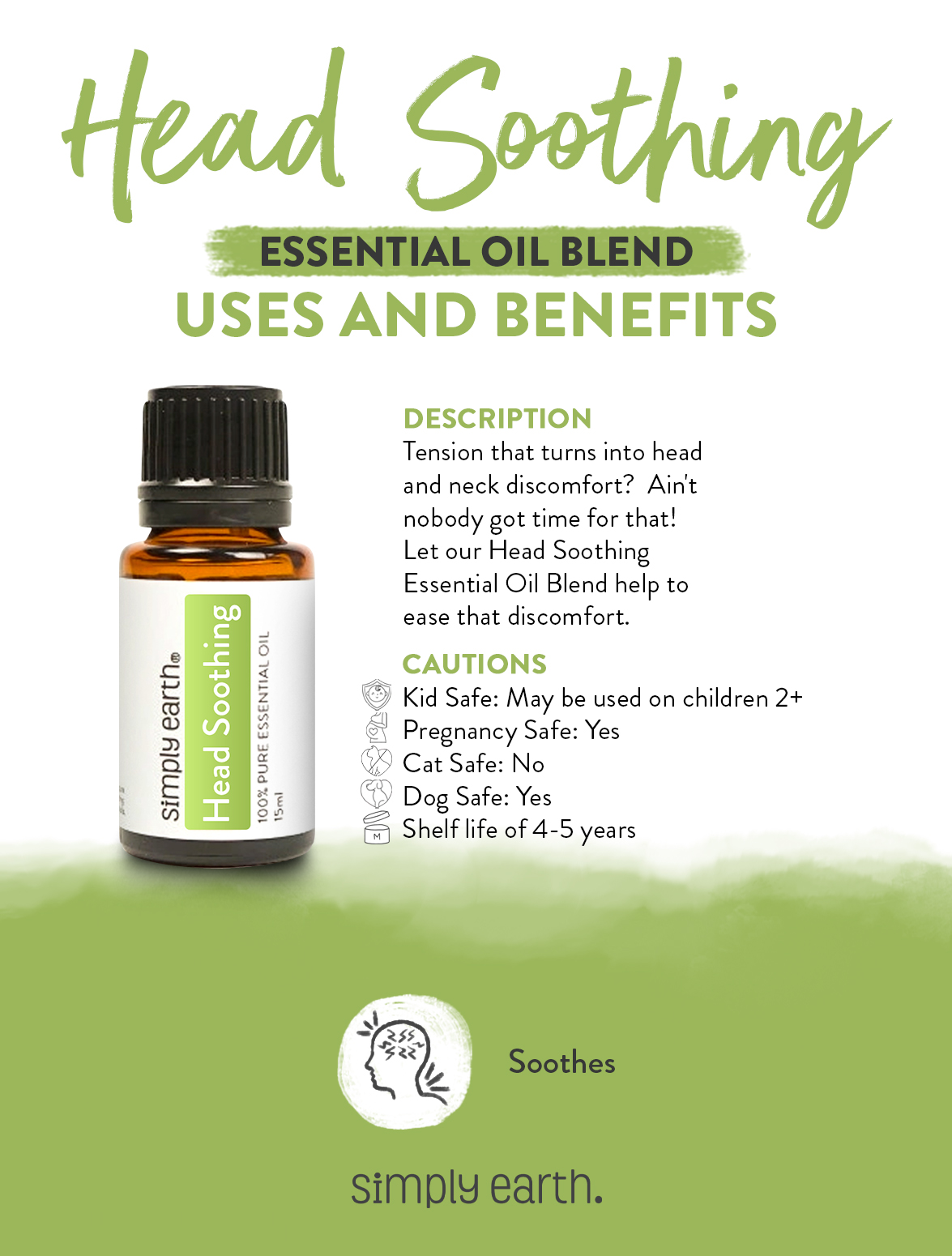 Head Soothing Blend Essential Oils for Headache Simply Earth Blog