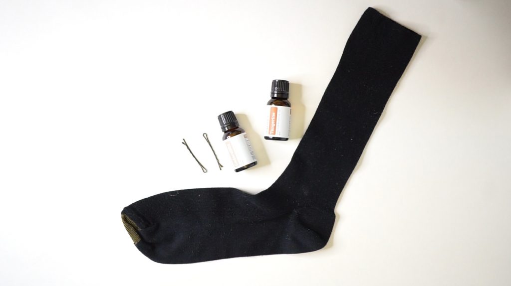 DIY Sock Bun with Calming Essential Oils