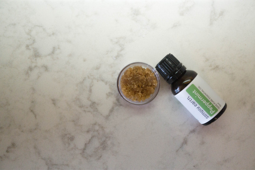 homemade lip scrub