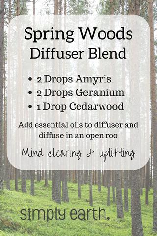 Spring Woods Diffuser Blend Recipe - Simply Earth Blog