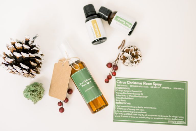 Christmas Scented Room Spray Recipe Simply Earth Blog