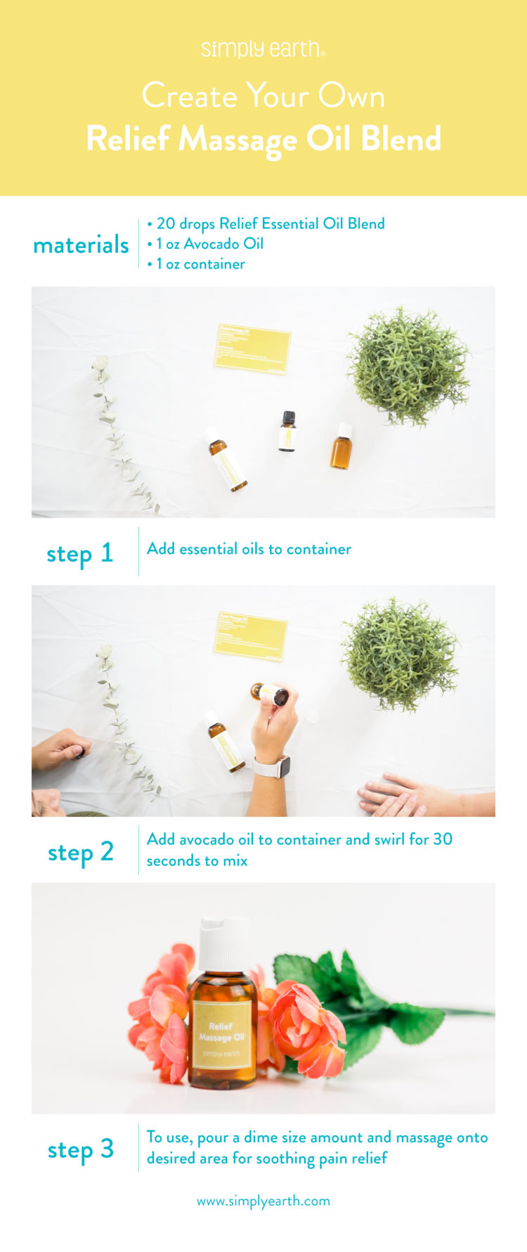 Relief Massage Blend Recipe New and Improved! Simply Earth Blog