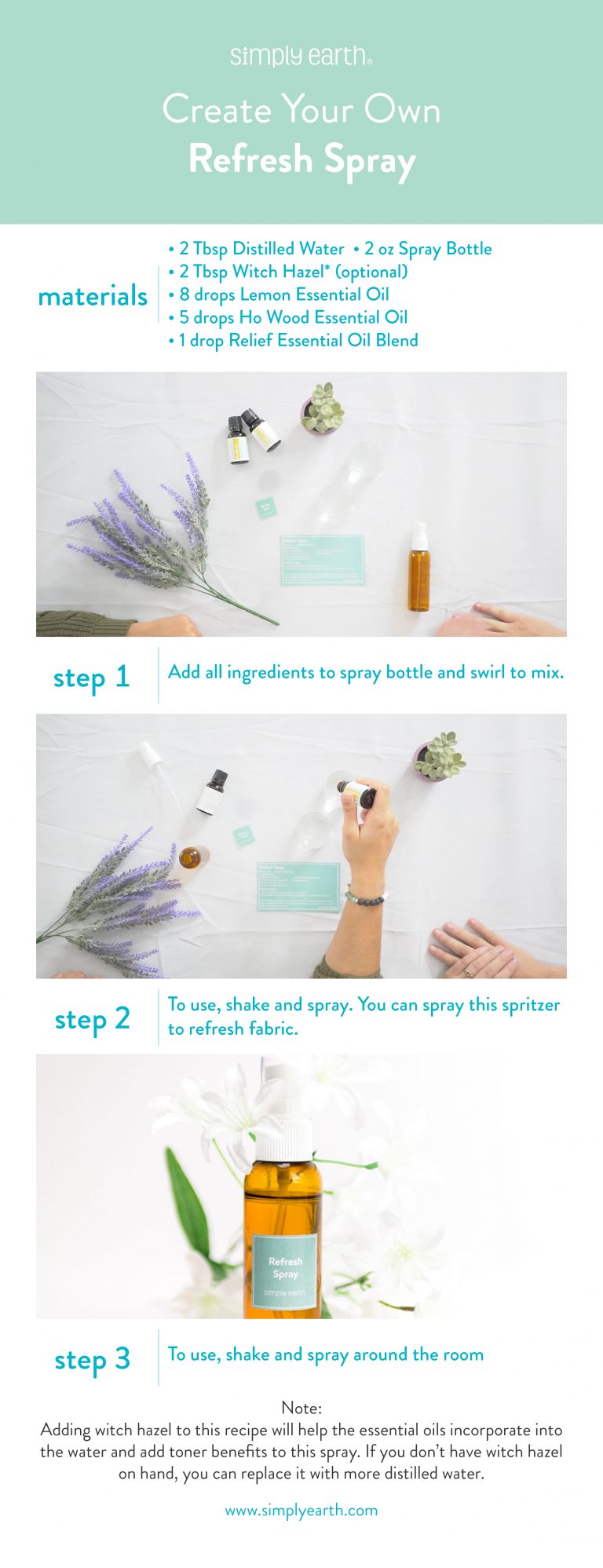 DIY Deodorizer Spray for Clothes & Sports Gear Simply Earth Blog