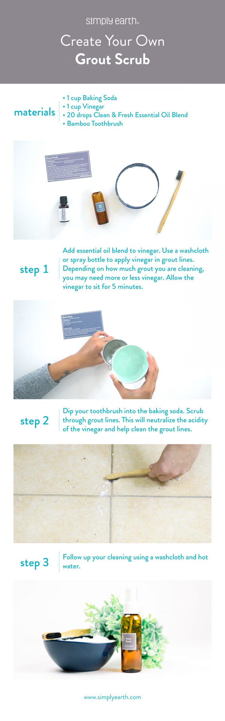 Clean Your Tiles Naturally Grout Cleaner with Baking Soda