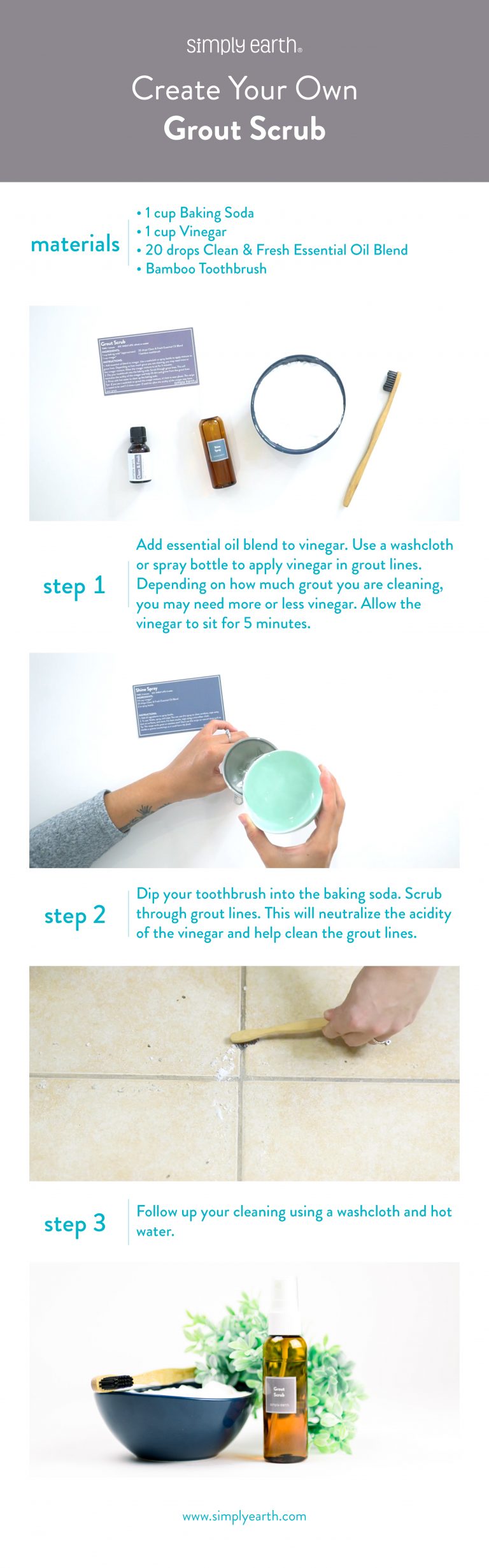 Clean Your Tiles Naturally Grout Cleaner with Baking Soda
