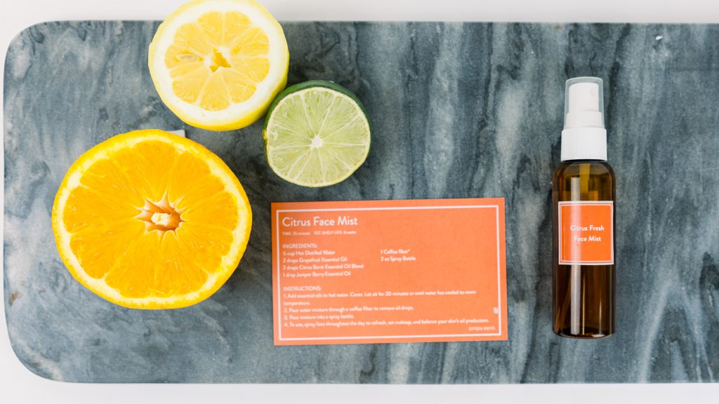 Citrus Face Mist, DIY face mist