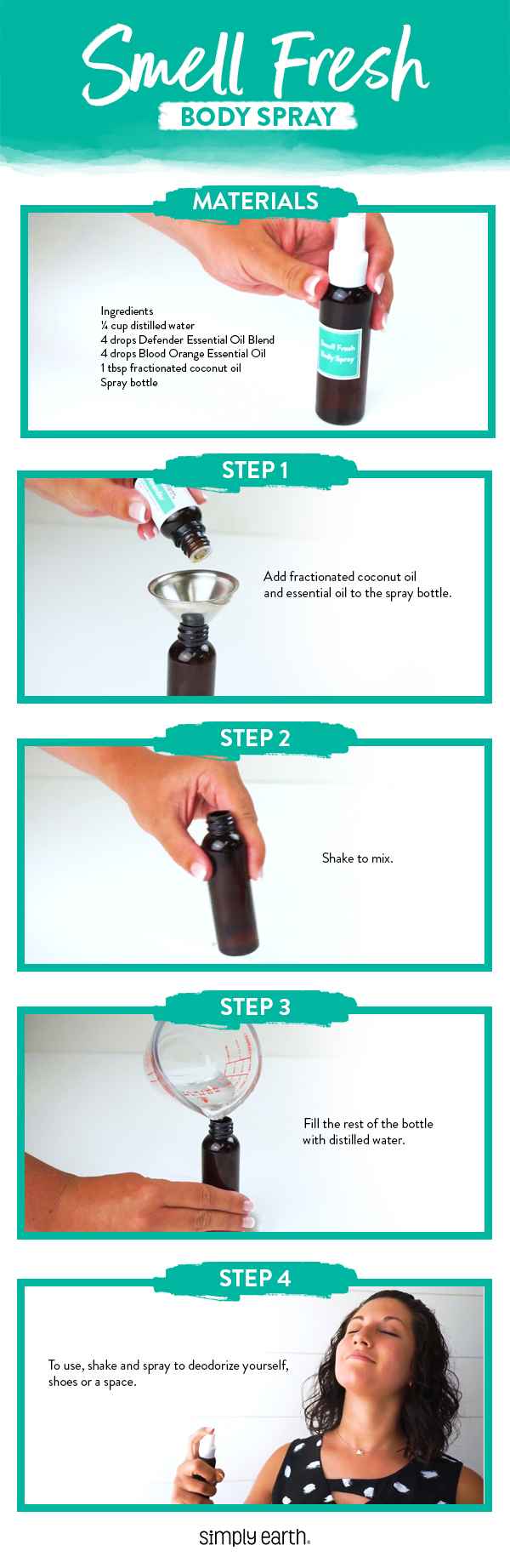 Make Your Body Smell Fresh with This DIY Deodorizing Spray