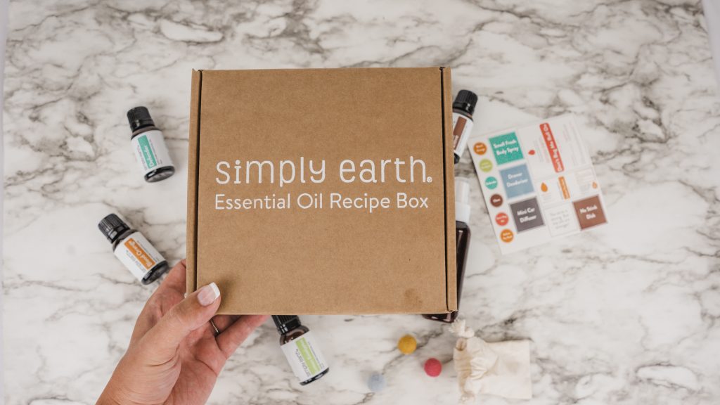 simply earth essential oil recipe box