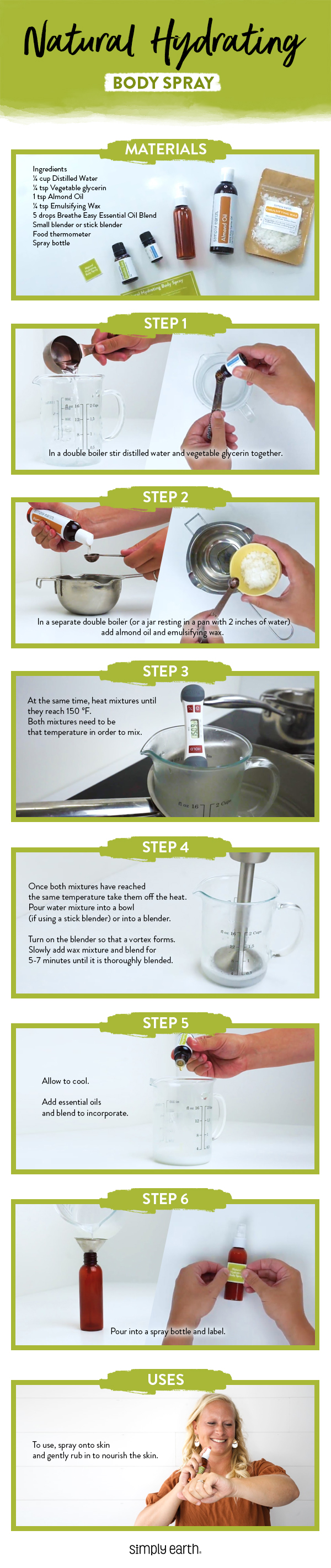 Hydrate Your Skin Naturally Using Our DIY Body Spray