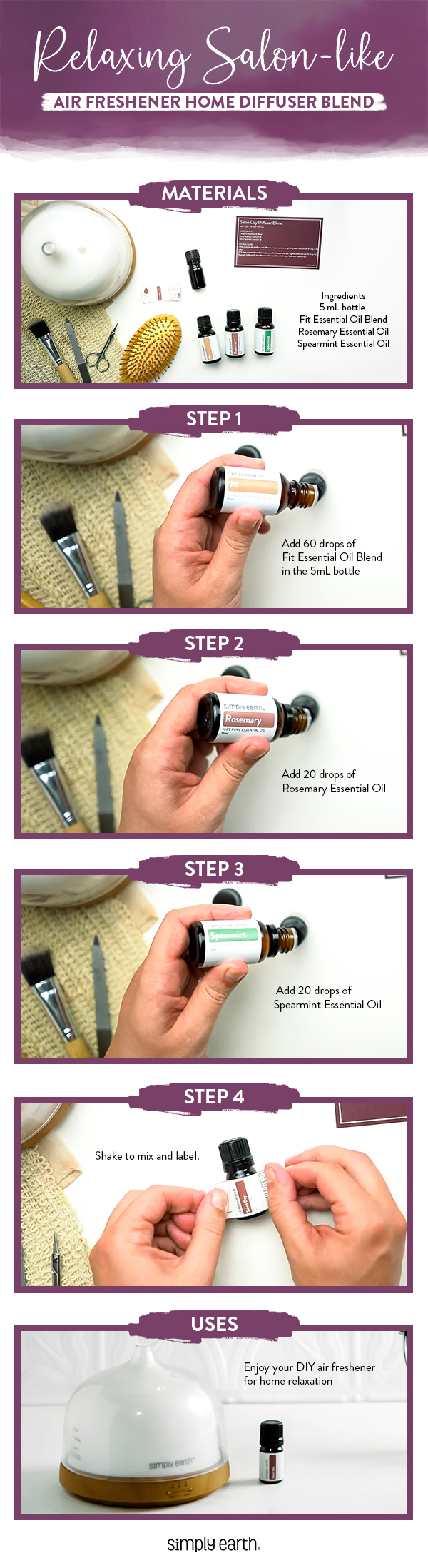 Relaxing SalonLike Air Freshener Diffuser Blend