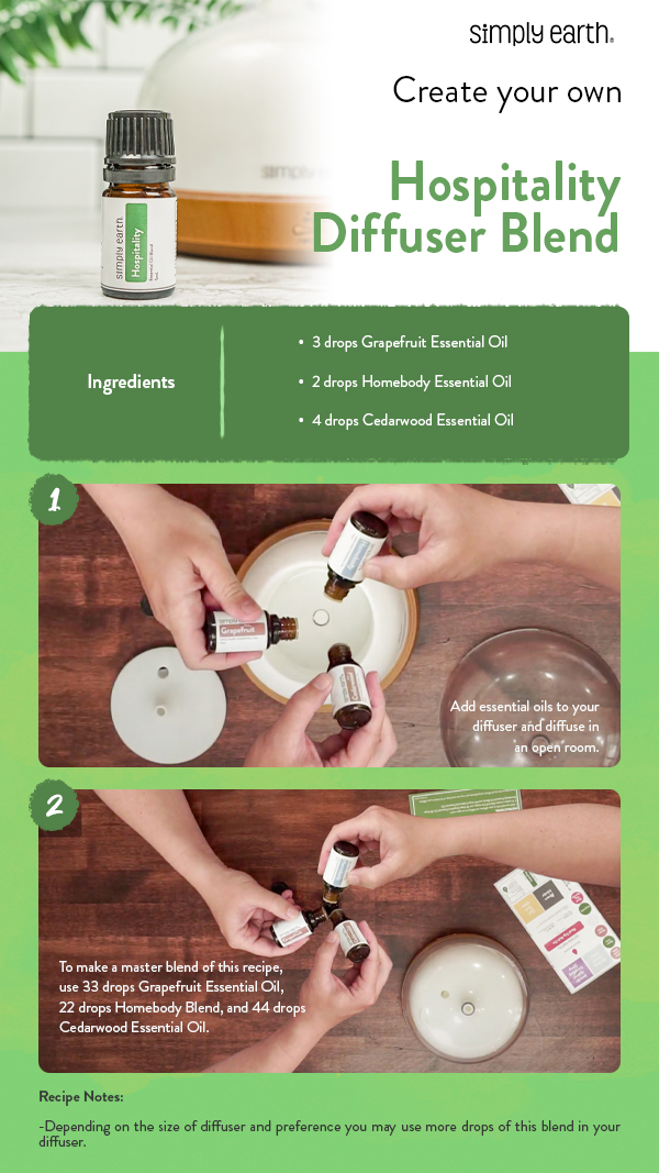 A Fresh Home Diffuser Blend for Added Hospitality Simply Earth Blog