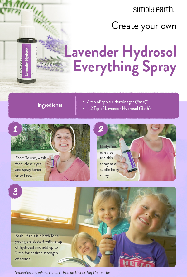 all purpose spray, Lavender Hydrosol Everything Spray