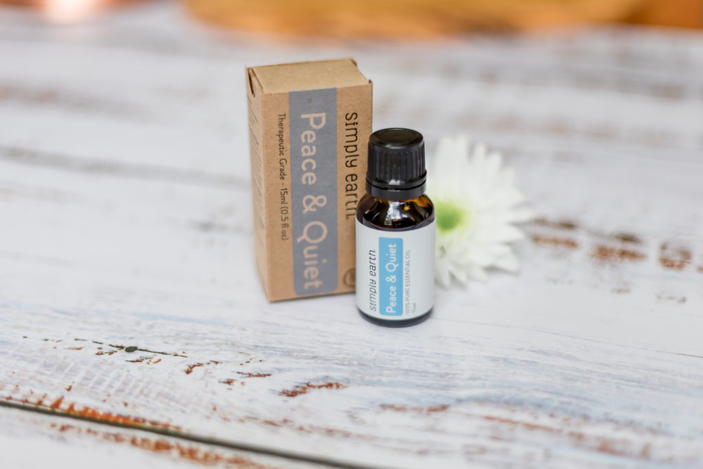 calming essential oils, peace and quiet blend