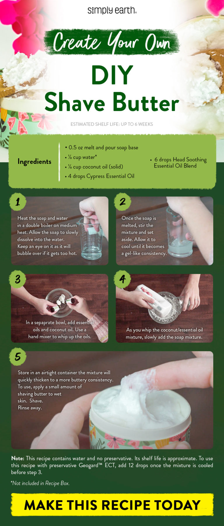 DIY Shave Butter With Essential Oils Simply Earth Blog