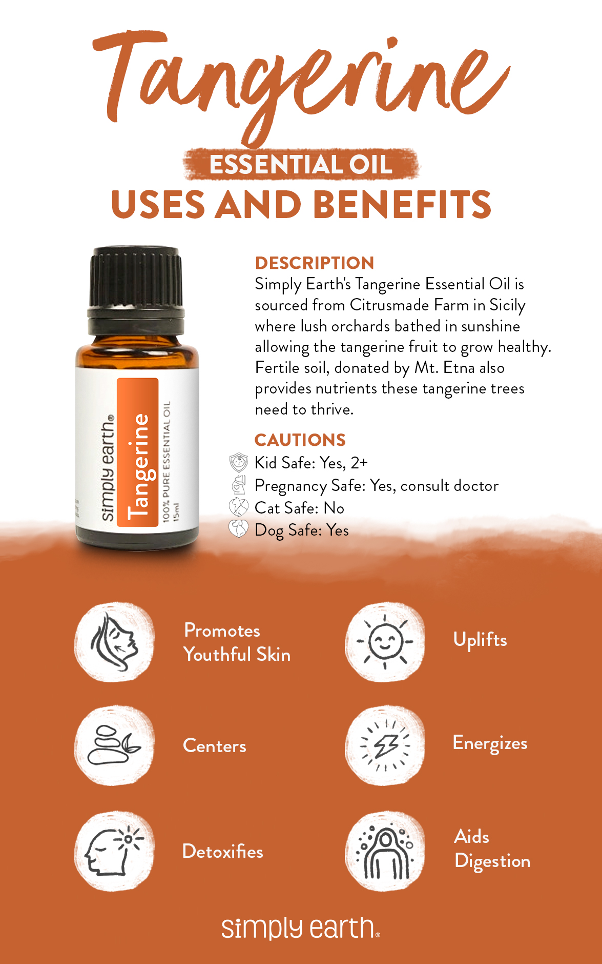 Tangerine Essential Oil Benefits, Uses, and Recipes Simply Earth Blog