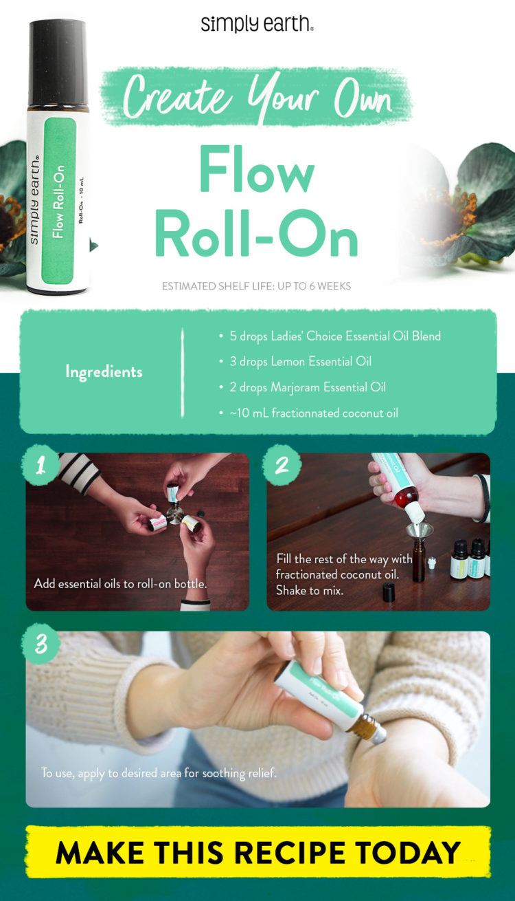 Flow Roll-On Recipe: Relief for Menstrual Cramps - Simply Earth Blog