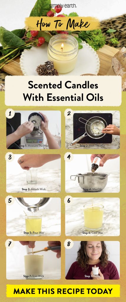 how to make scented candles with essential oils