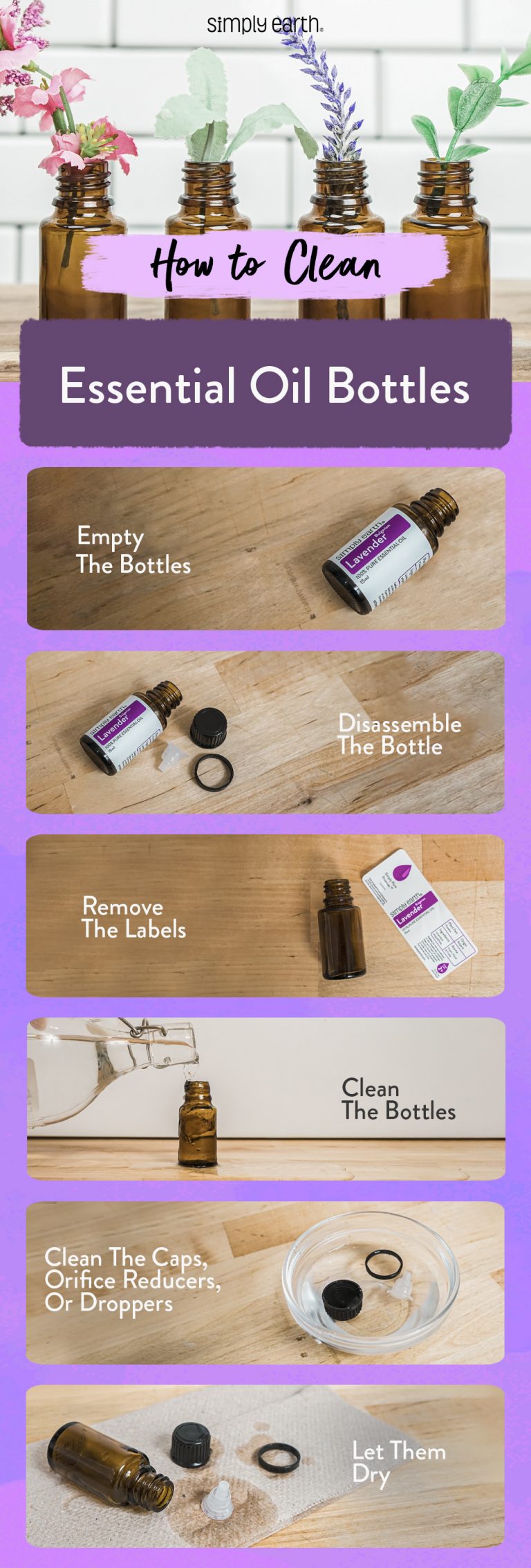 How to Clean & Reuse Essential Oil Bottles Simply Earth Blog