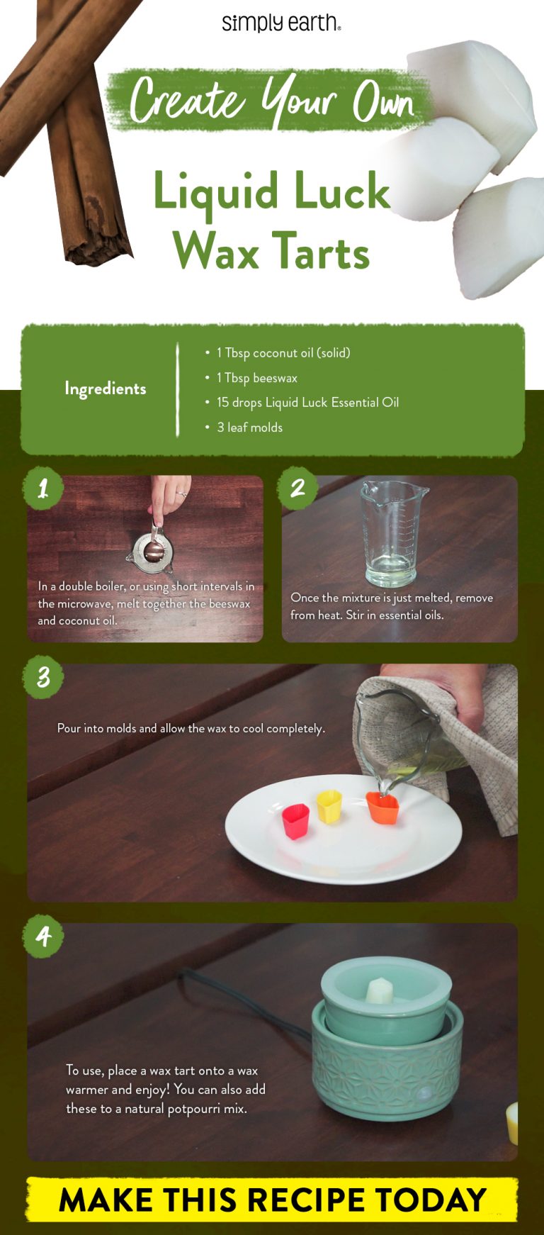 How to Make Scented Wax Melts With Essential Oils Simply Earth Blog