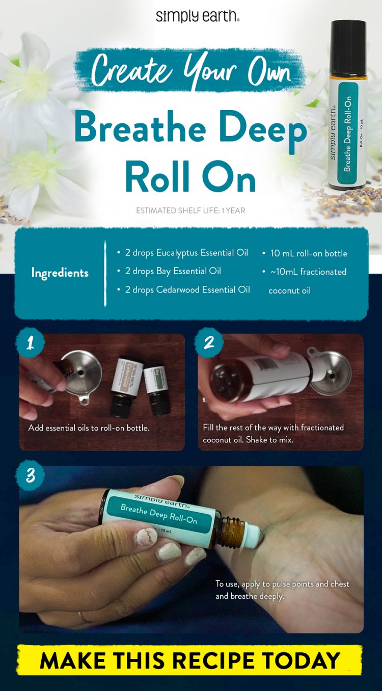 Breathe Deep Roll-On Recipe for Stuffy Nose - Simply Earth Blog