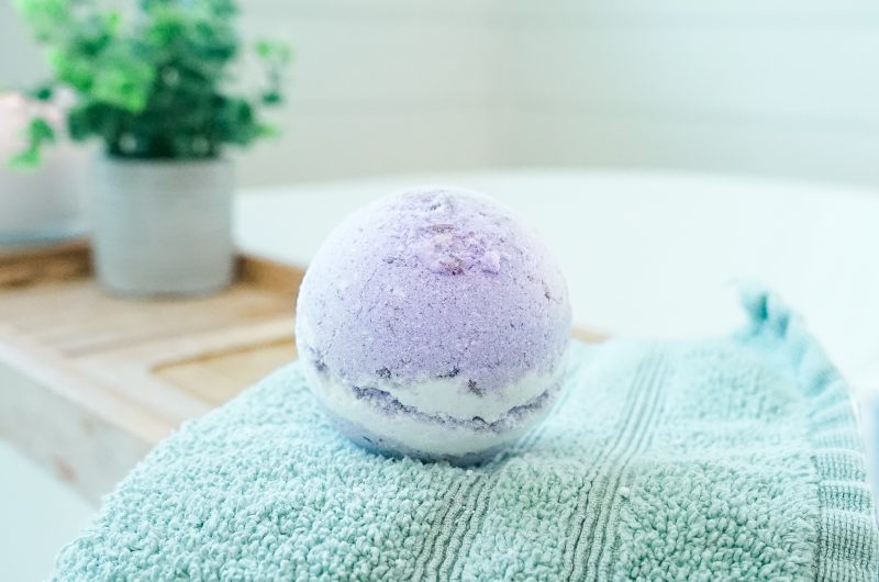 Calming Lavender Bath Bomb Recipe + Secret Ingredient