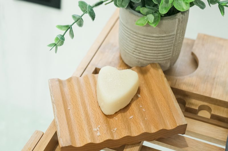 DIY Cleansing Heart Sugar Scrub Soap