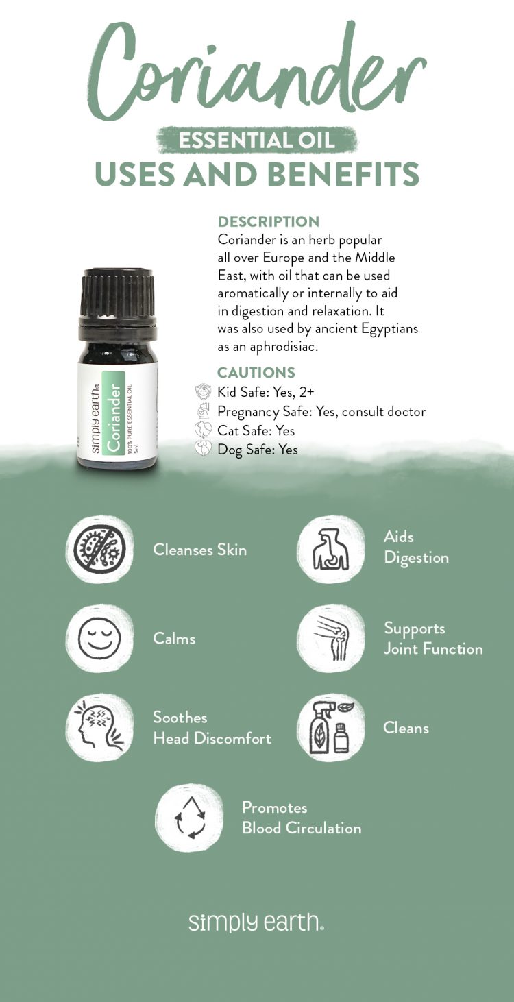 Coriander Essential Oil Uses, Benefits, & Recipes Simply Earth Blog
