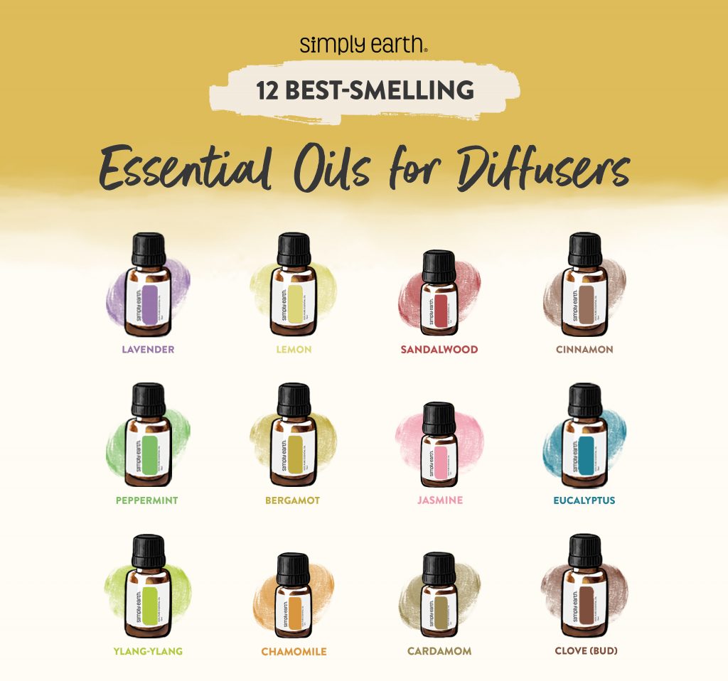 12 Best Smelling Essential Oils for Diffusers - Simply Earth Blog