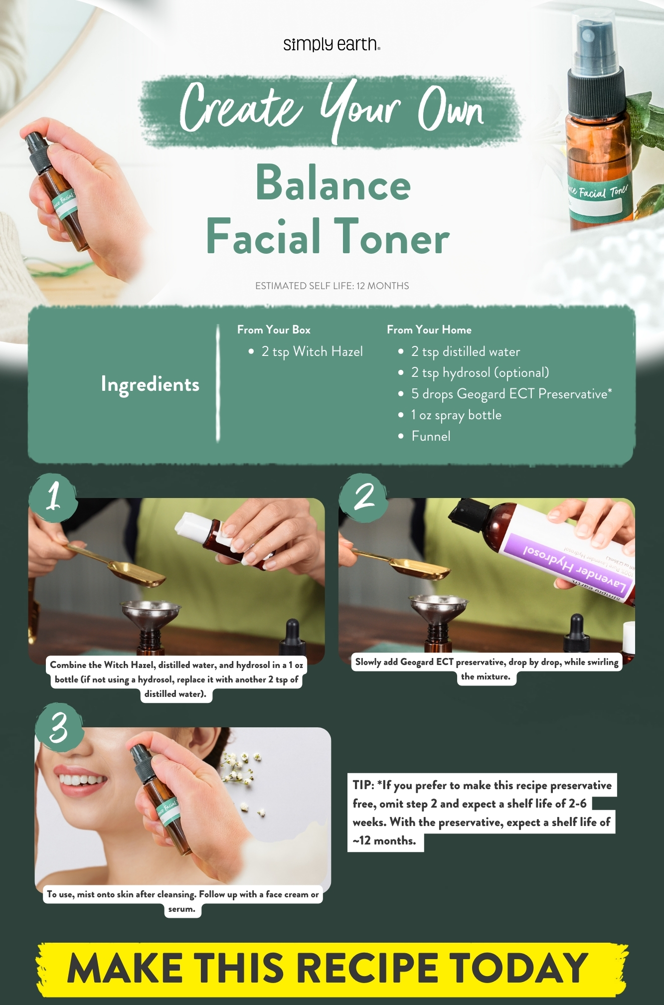 DIY Beauty: Homemade Facial Toner in Minutes - Simply Earth Blog