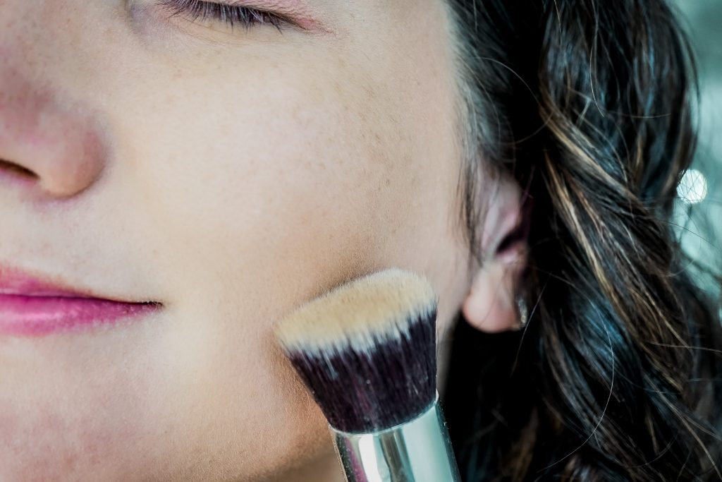 DIY natural foundation Shade shown on the skin